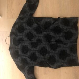 Zara black brocade blazer/jacket